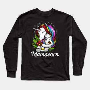 Mamacorn Unicorn Mom Long Sleeve T-Shirt